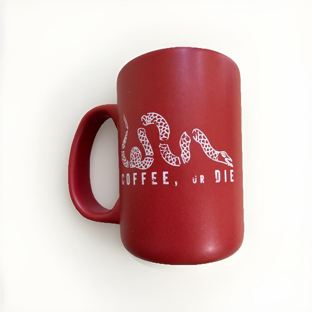 Black Rifle Mug RARE Red Coffee Or Die Snake‎ Made In The USA